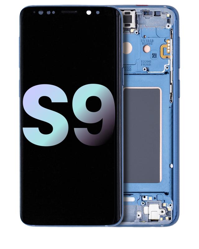 Pantalla OLED para Samsung Galaxy S9 con marco (Original) (Azul Coral)