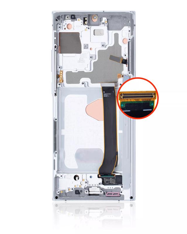 Pantalla OLED para Samsung Galaxy Note 20 Ultra 5G con marco (Original) (Blanco Místico)