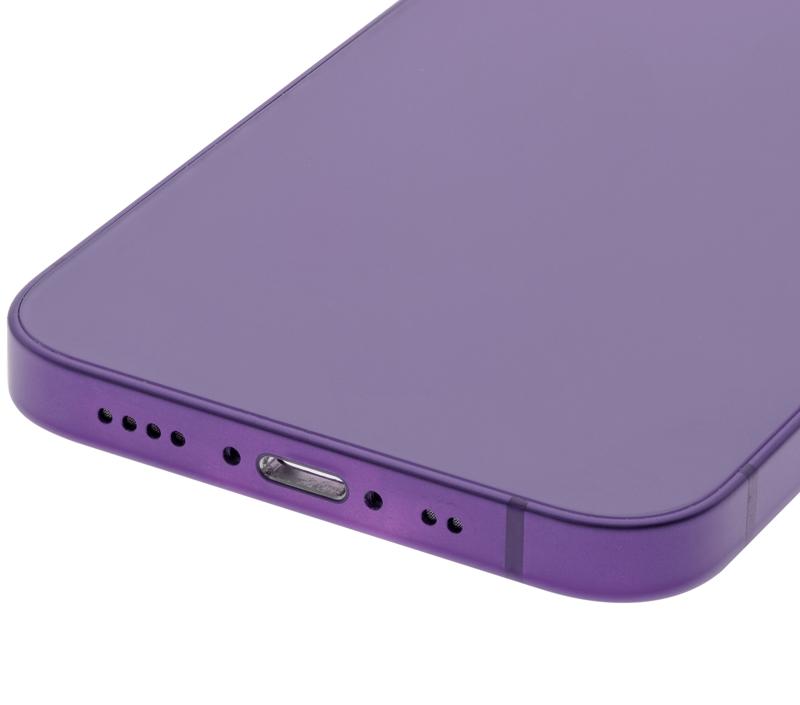 Tapa trasera con componentes pequenos pre-instalados para iPhone 12 Mini (Version US) Morada