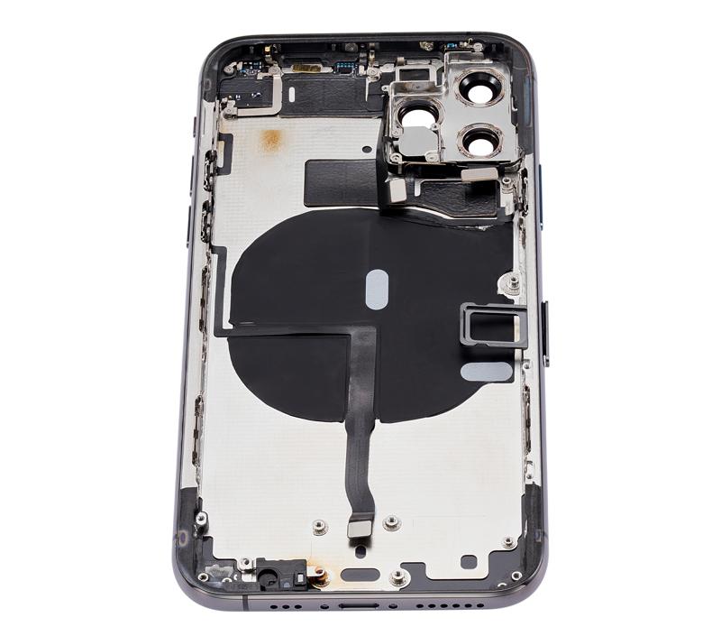 Tapa trasera para iPhone 11 Pro con componentes pequenos pre-instalados (Gris Espacial)