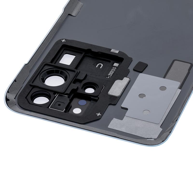 Tapa trasera con lente de camara para Samsung Galaxy S20 Ultra (Azul)