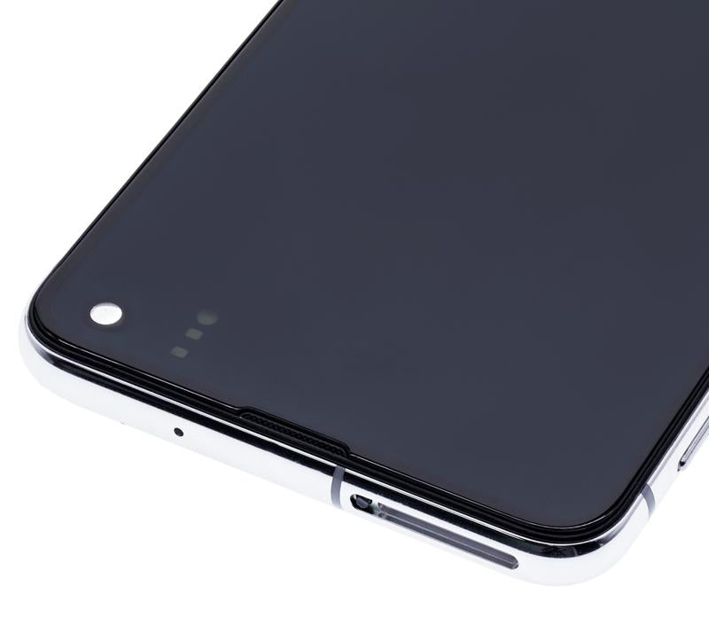 Pantalla OLED para Samsung Galaxy S10E con marco (Blanco Prisma)