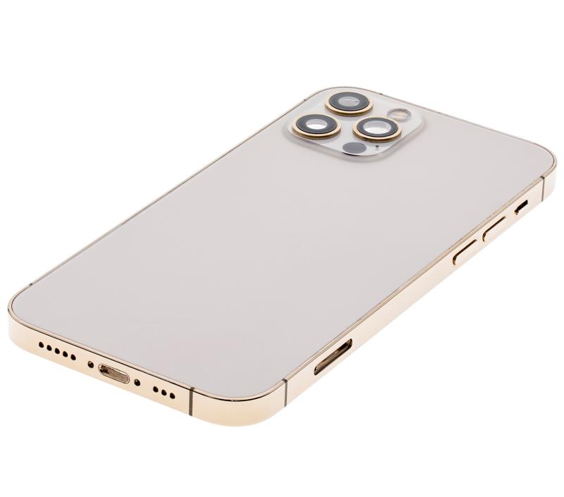 Tapa trasera con componentes pequeños para iPhone 12 Pro (Versión US) Dorado