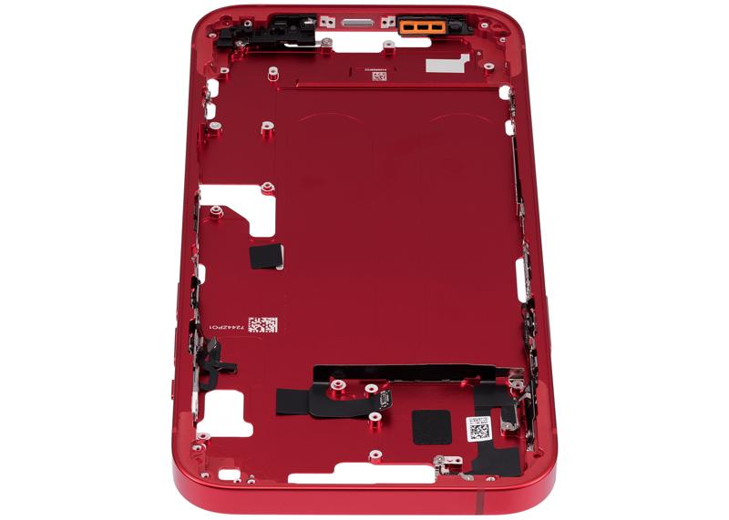 Carcasa intermedia para iPhone 14 Plus con botones de encendido y volumen (Version internacional) (Rojo)