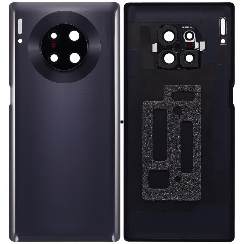 Tapa trasera con lente de camara para Huawei Mate 30 Pro (Negro)