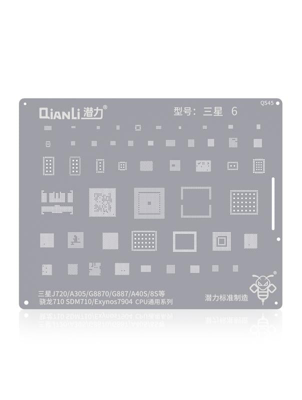 Stencil Bumblebee (QS45) para Samsung J720 / A30 / A8S / M30 CPU Series Universal (Qianli)