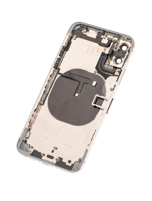 Tapa trasera con componentes pequeños pre-instalados para iPhone XS (Usado original calidad B) (Plata)