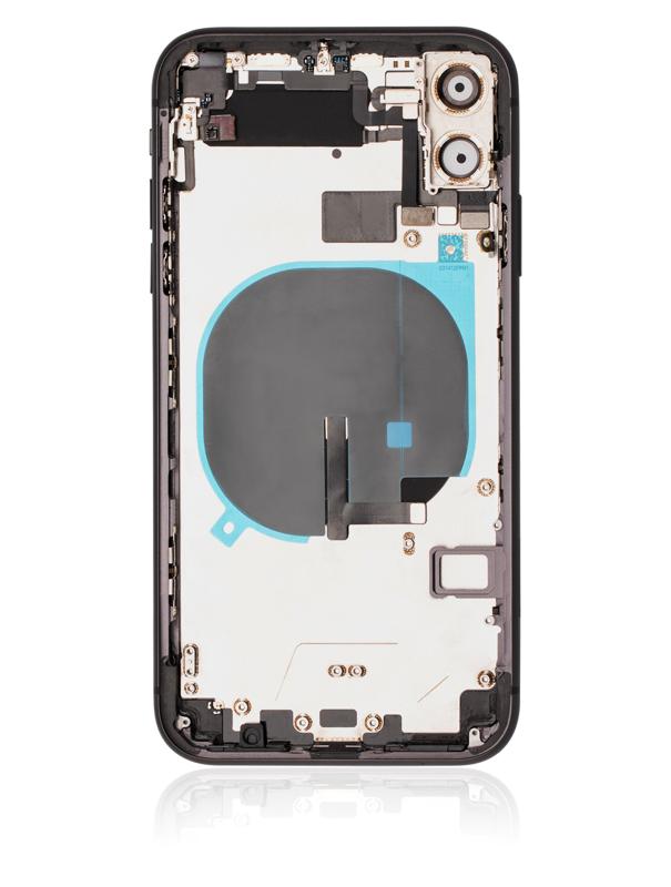 Tapa trasera para iPhone 11 con componentes pequeños pre-instalados (Usada, Grado C) (Negro)