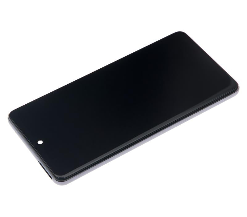 Pantalla LCD con marco para Samsung Galaxy A52 4G (A525 / 2021) (Negro Asombroso)