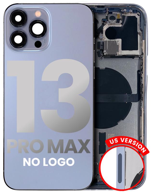 Tapa trasera con componentes pequenos pre-instalados para iPhone 13 Pro Max (Version US) (Sierra Blue)