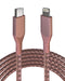 Cable Lightning a USB Tipo C de 3 pies AmpSentrix Infinity Rosa