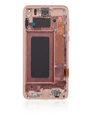 Pantalla OLED con marco para Samsung Galaxy S10E (Reacondicionado) (Rosa Flamenco)