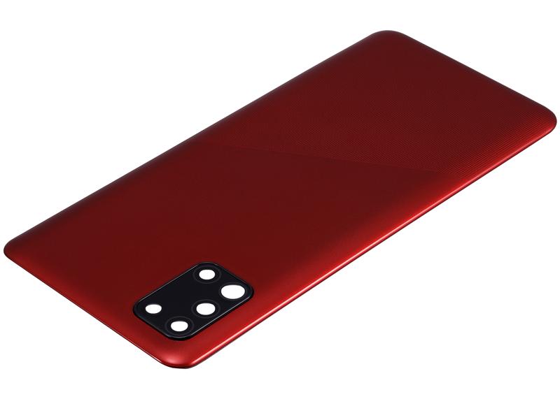 Tapa trasera con lente de camara para Samsung Galaxy A31 (Prism Crush Red)