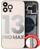 Tapa trasera para iPhone 13 Pro Max con componentes pequenos pre-instalados (Version Internacional) (Oro)