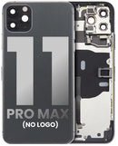 Tapa trasera para iPhone 11 Pro Max con componentes pequenos pre-instalados (Gris Espacial)