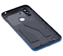 Tapa trasera de vidrio para Motorola Moto E6S (XT2053 / 2020) (Azul Pavo Real)