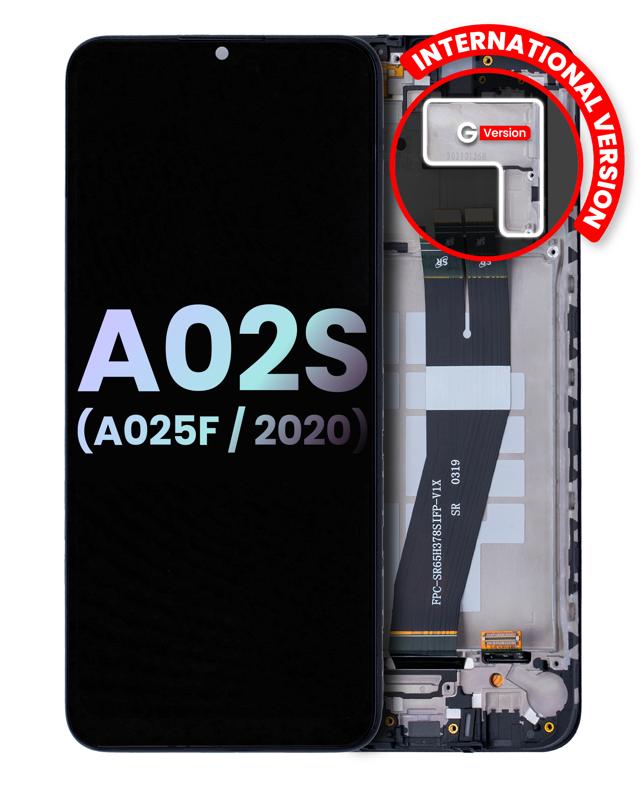 Pantalla LCD con marco para Samsung Galaxy A02S (A025F / 2020) (Version internacional) original