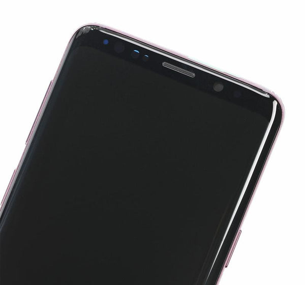 Pantalla OLED con marco para Samsung Galaxy S9 (Lilac Purple) restaurada