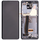 Pantalla OLED con marco para Samsung Galaxy S20 Ultra 5G (Cosmic Gray)