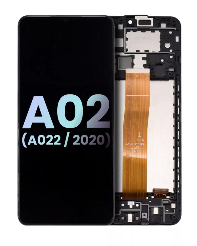 Pantalla LCD con marco para Samsung Galaxy A02 (A022 / 2022) original