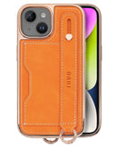 Funda tipo Cartera Ruva Hiba para iPhone 14 Plus Naranja Quemado 1 Paquete