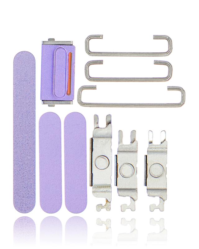 Botones duros (Encendido / Volumen / Cambio) para iPhone 12 (Morado)