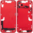 Carcasa media con botones de encendido y volumen para iPhone 14 Plus (version US) (Rojo)