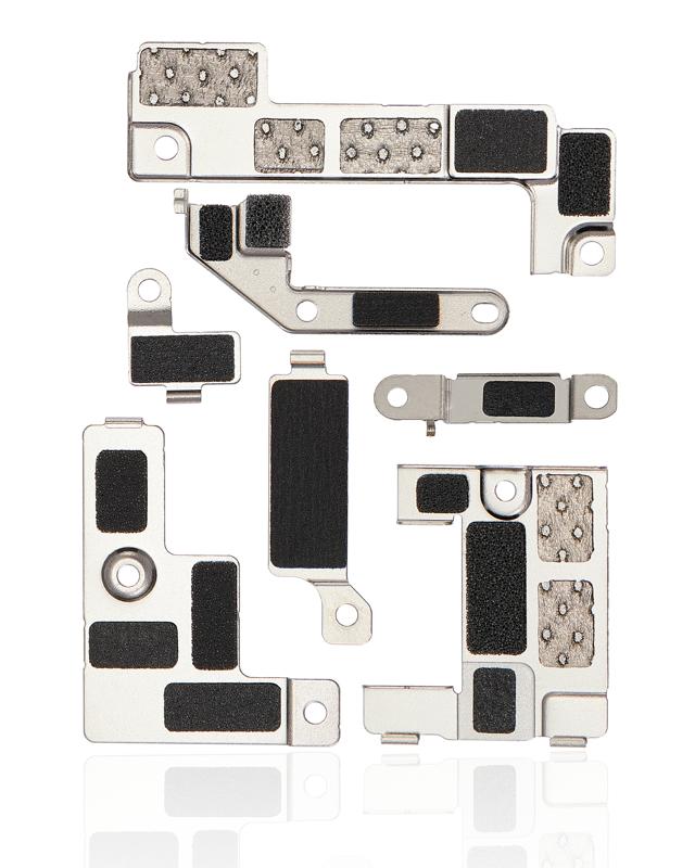 Soporte metalico pequeno para iPhone 14 en placa base