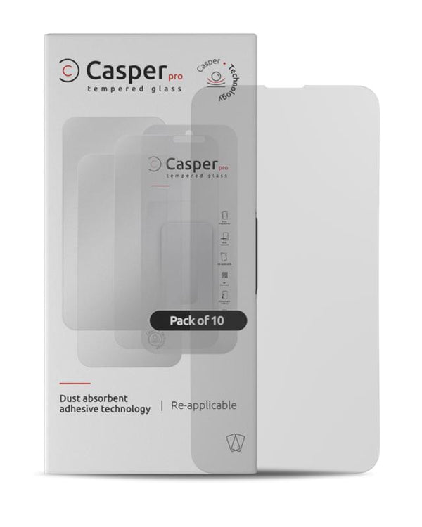 Cristal Templado Casper Pro para iPhone 15 Plus (Paquete Retail) (Mate)