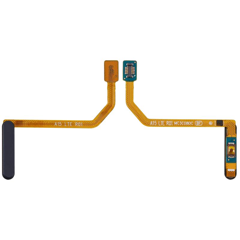 Lector de huellas con cable flex para Samsung Galaxy A15 (A155 / 2023) (Negro Valiente)