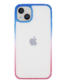 Funda Slim Mate Nebula para iPhone 14 Plus Azul/Rojo 1 Paquete