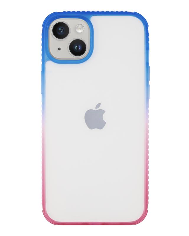 Funda Slim Mate Nebula para iPhone 14 Plus Azul/Rojo 1 Paquete