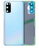 Tapa trasera con lente de camara para Samsung Galaxy S20 (Sin logo) (Azul nube)