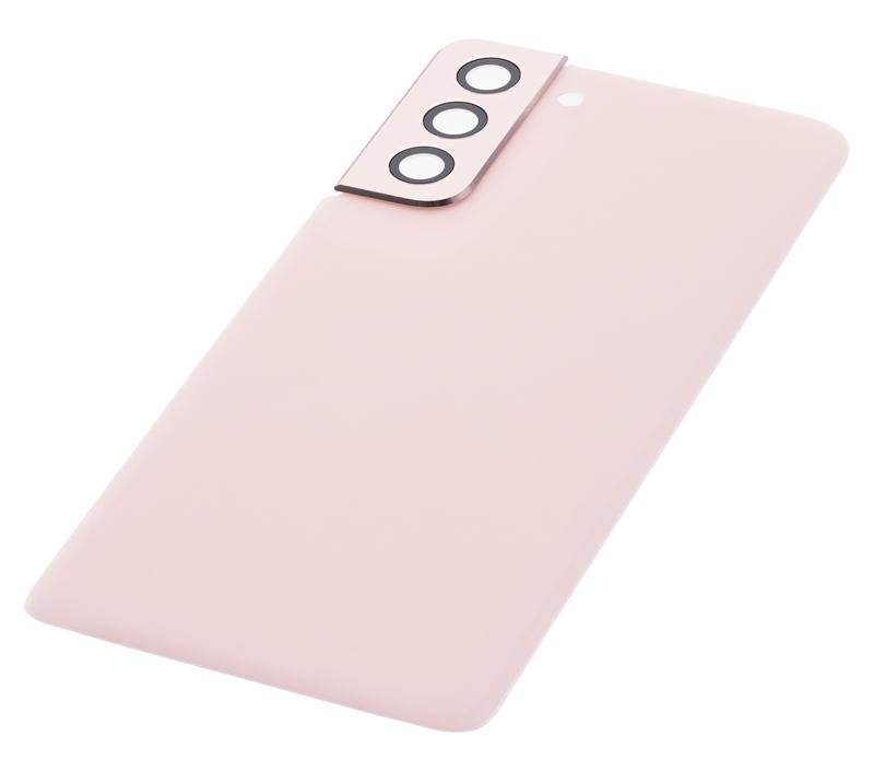 Tapa trasera con lente de camara para Samsung Galaxy S21 5G (Rosa Fantasma)