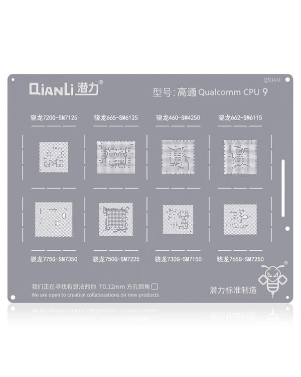 Plantilla Bumblebee (QS149) para CPU Qualcomm 9 (Qianli)