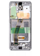 Pantalla OLED para Samsung Galaxy S20 5G con marco (Blanco Nube)