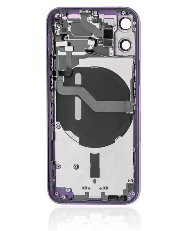 Tapa trasera con componentes pequenos pre-instalados para iPhone 12 Mini (Version US) Morada