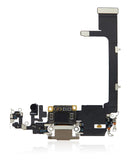 Puerto de carga con placa para iPhone 11 Pro (Oro)