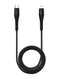 Cable Lightning a USB Tipo C de 3 ft AmpSentrix Matrix negro