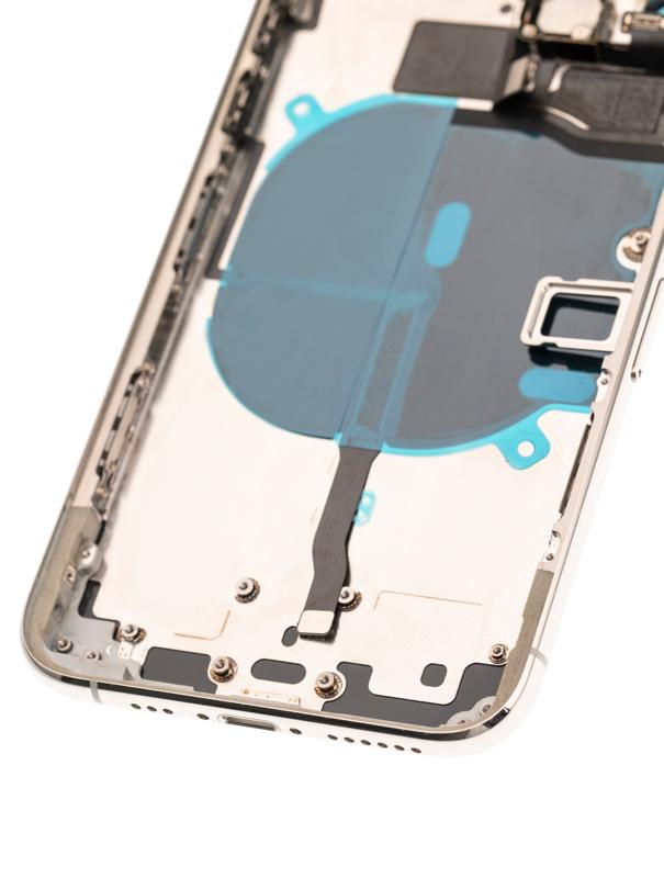 Tapa trasera con componentes pequeños pre-instalados para iPhone 11 Pro (Original Usada: Grado C) (Plata Mate)