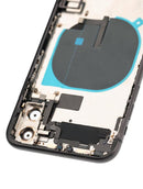 Tapa trasera con componentes pequeños pre-instalados para iPhone 11 (Usado original calificación B) (Negro)