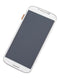 Pantalla OLED para Samsung Galaxy S4 con marco (Blanco)