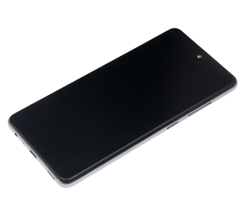 Pantalla LCD con marco para Samsung Galaxy A52 4G (A525 / 2021) (Negro Asombroso)