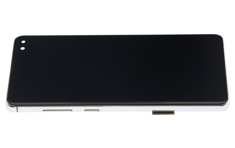 Pantalla LCD con marco para Samsung Galaxy S10 Plus (Sin sensor de huellas) Blanco Prisma