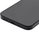 Tapa trasera para iPhone 12 Mini con componentes pequenos pre-instalados (Negro)