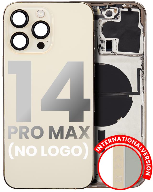 Tapa trasera para iPhone 14 Pro dorada (Version Internacional) sin logo