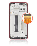 Pantalla LCD con marco para Motorola Moto G8 Play (XT2015 / 2019) - Rojo Magenta (Reacondicionado)