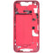 Carcasa intermedia con boton de encendido y volumen para iPhone 14 (Usada, Original, Grado C) (Rojo)