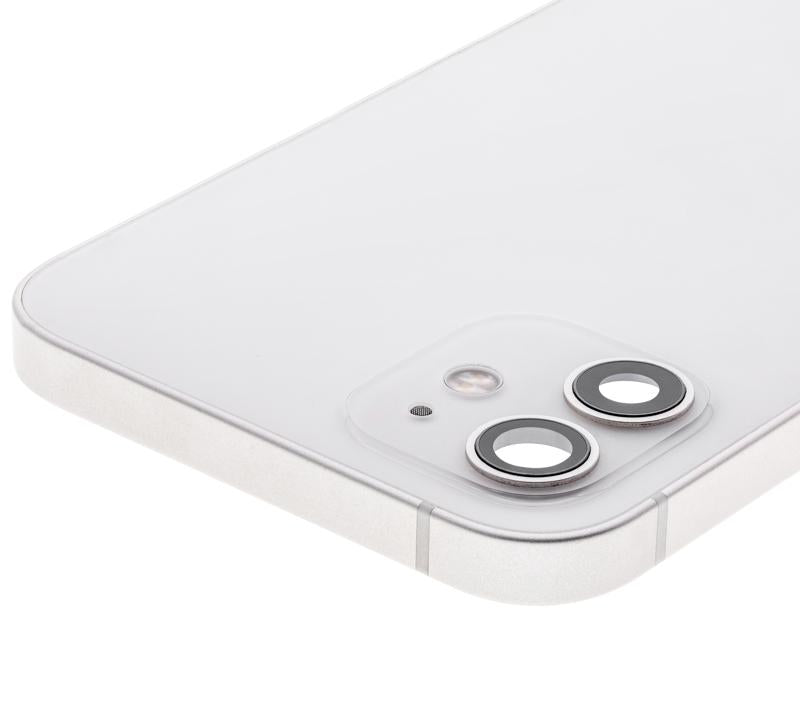 Tapa trasera con componentes pequeños preinstalados para iPhone 12 (Versión US) (Original Usado: Grado B) (Blanco)