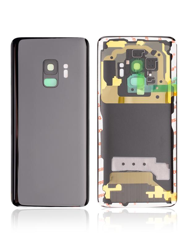 Tapa trasera con lente de camara para Samsung Galaxy S9 (Negro Medianoche)